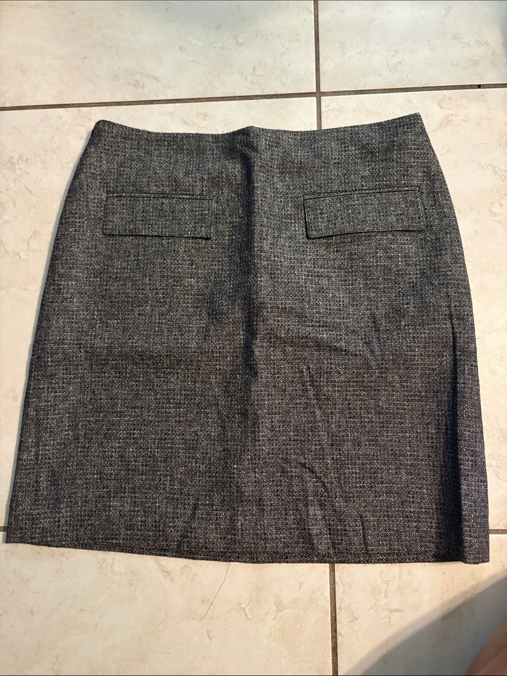 Ann Taylor Classic Gray Tweed Pencil Skirt - Women